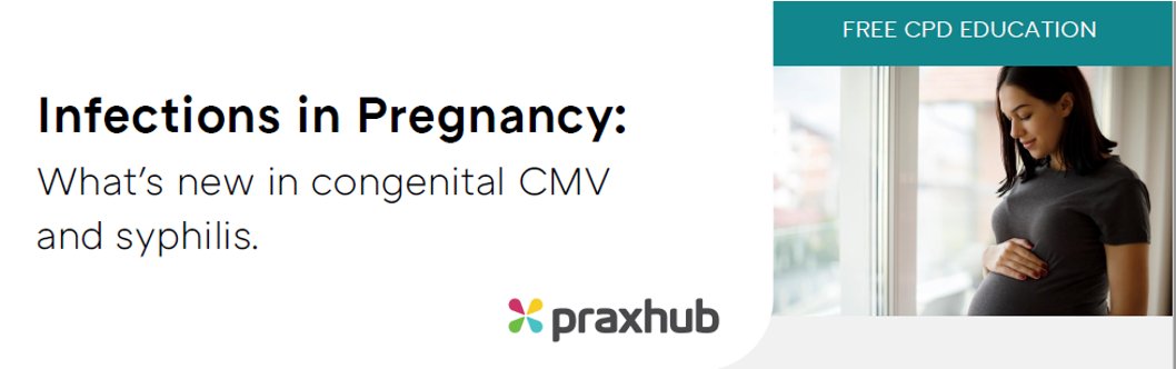 What's new in congenital CMV and syphilis? Find out in this free online module at developed by GPs, specialists, and families with lived experience. on.praxhub.com/unimelb/infect…
