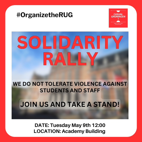 Last week, during the peaceful students protest for social safety and the reinstatement of Susanne Täuber, we've witnessed unacceptable acts of violence against students and staff. Until now there has been no accountability whatsoever. Join us in solidarity and take a stand!