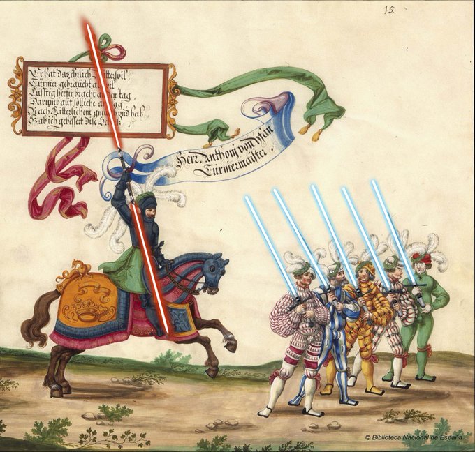 BNE_biblioteca's tweet photo. Hoy es 4 de mayo (May 4th en inglés)... Celebramos el #DíadeStarWars con esta imagen ya mítica del Triunfo del Emperador Maximiliano  #BNE. #StarWarsDay #MayThe4thBeWithYou #BNEtubiblioteca 
 🔗https://t.co/eveskIyjYW https://t.co/kQ2MkDDMA1