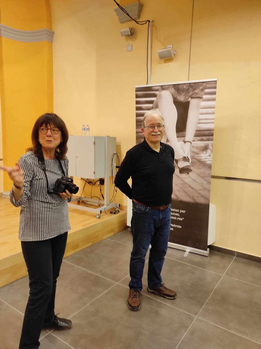 CConcabella's tweet photo. Inaugurada, a la Biblioteca de Guissona, l'expo 'Pedrolo, revelat negre', de Miquel Traveria i Georgina Gorriz. Els fotògrafs recreen en imatges 2 novel·les de Pedrolo, 'Joc brut' i 'L'inspector fa tard'. Fins al 23 de juny. @7lletres @BiblioGuissona @mdepedrolo @Espai_Pedrolo https://t.co/OSB6DDSqd2