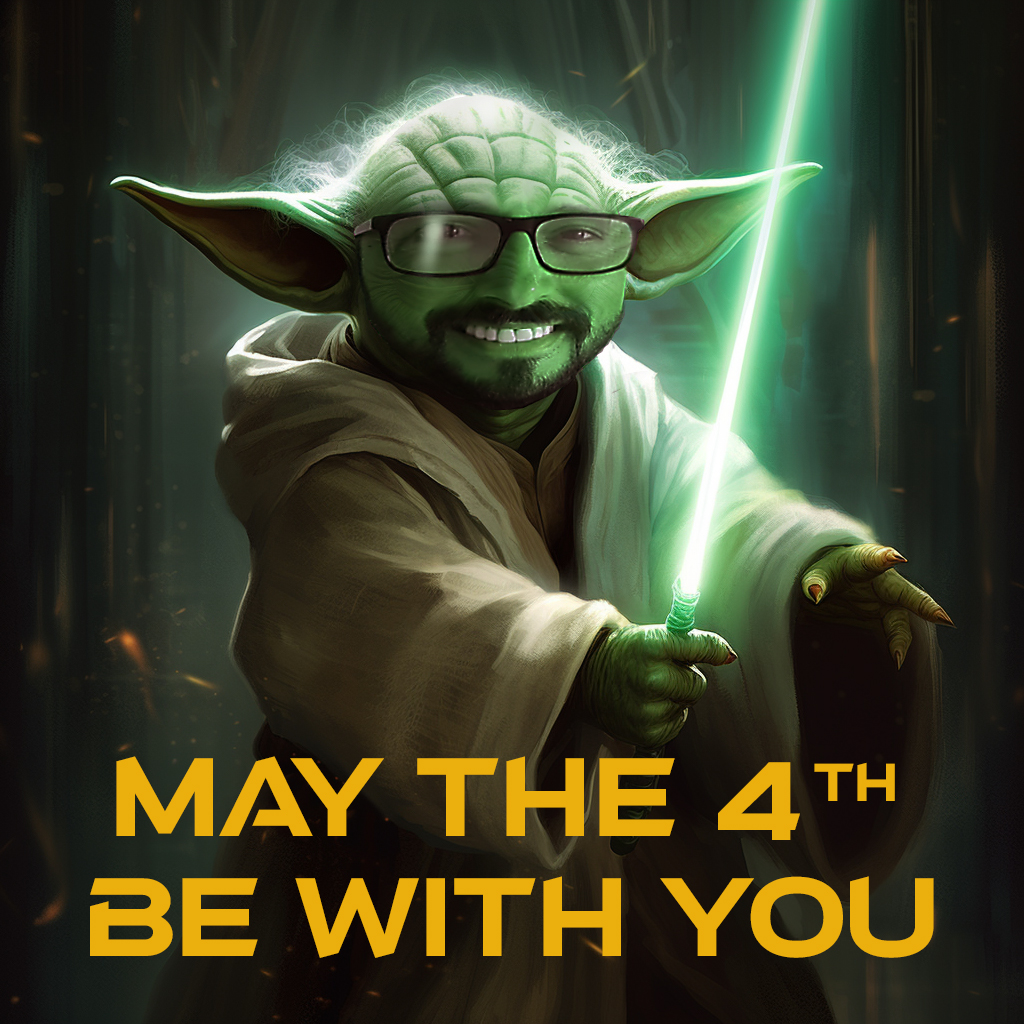 NeneWHSolutions's tweet photo. Quite a few Star Wars fans are in our office, one is our Group Marketing Manager - Stuart Loch, and here he is a Yoda! So, for those fans out there… May the 4th be with you!

#StarWarsDay  #StarWars #StarWarsCelebration https://t.co/oCPc9bOmTo