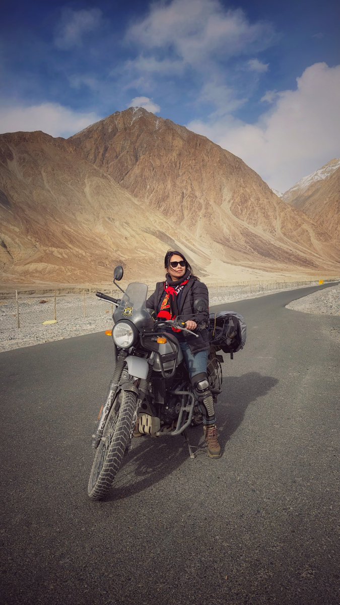 “Revving up the adventure with a thrilling ride on two wheels” 🏍️

#Ladakh #ladakhtourism #adventures #bike #nubravalley