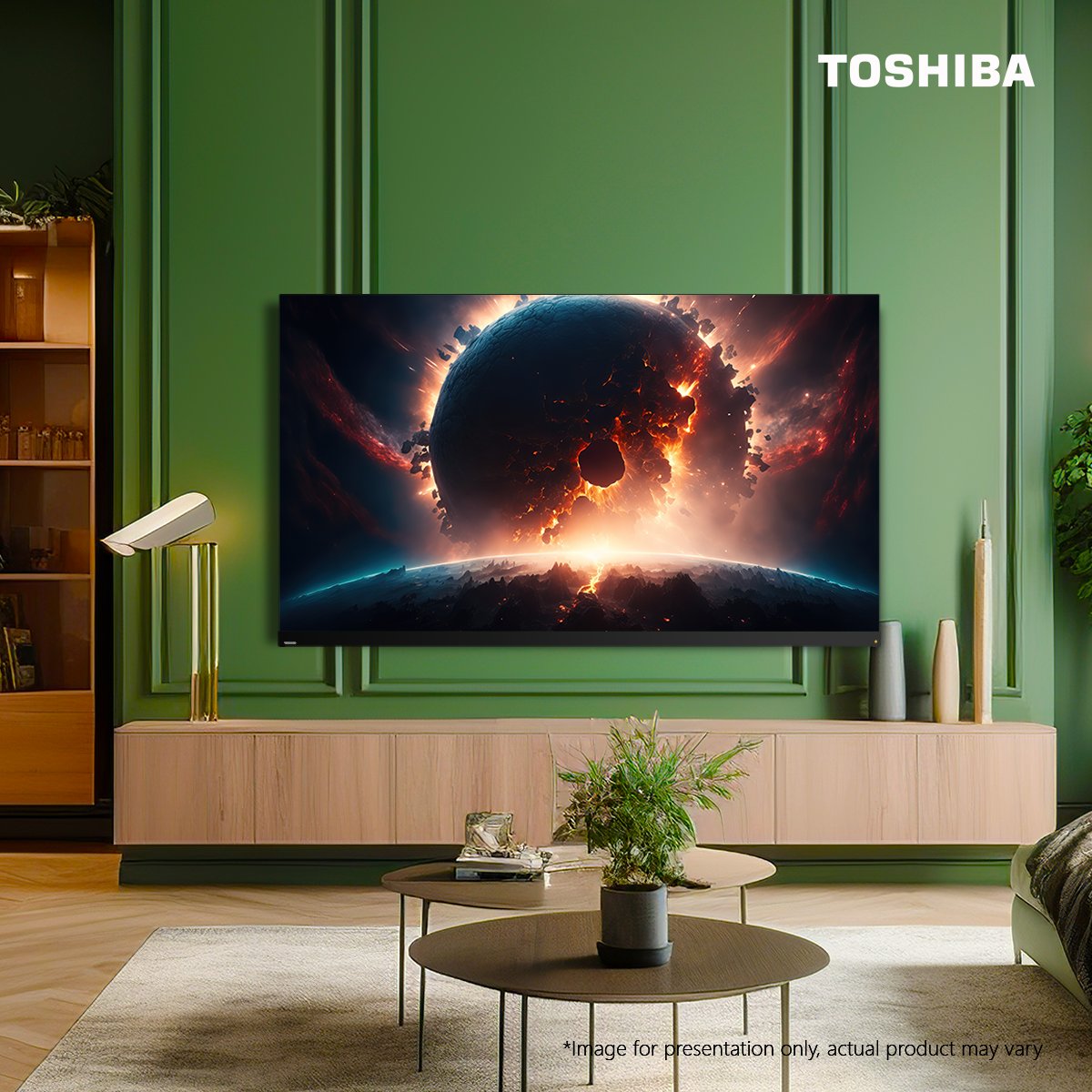 Enjoy the crispest audio even at the lowest of volumes.

Built with a chip algorithm that intelligently reproduces sounds from diverse frequency bands, your Toshiba TV composes clear and layered sound for night-friendly entertainment.
#HomeEntertainment #ToshibaTV