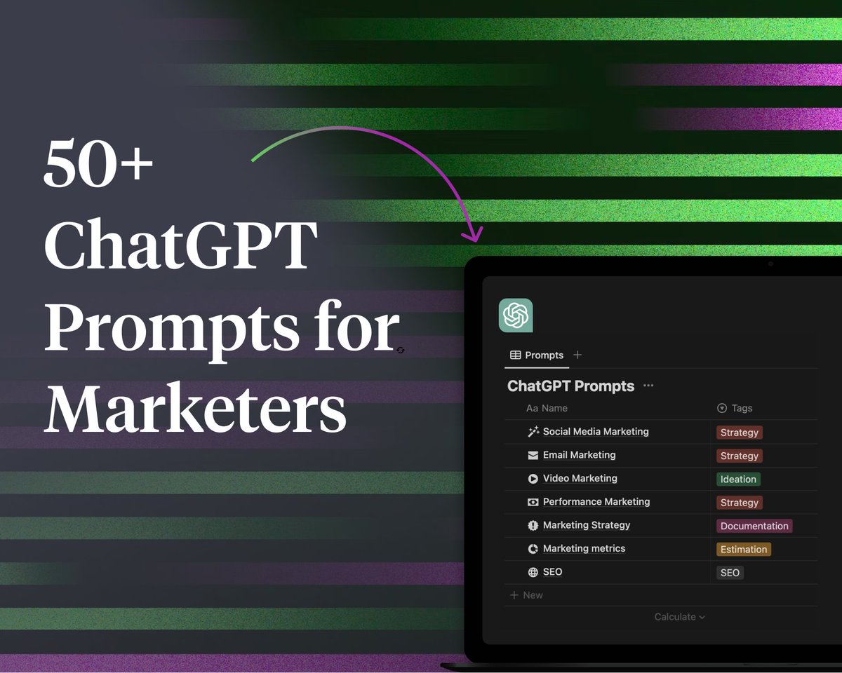 GrowthX_Club's tweet photo. ChatGPT will transform your marketing career if you use it right 🏁
Here are 3 steps to make the most out of ChatGPT ⬇️

1/ Set constraints
Consider the broader context of your business objectives and the needs of your target audience. Design your prompts to get specific outcomes that influence your audience's decision-making process.

❌ Don't say - 'I need an ad copy'
✅ Say - 'I need an ad copy under 100 words to reach out to D2C founders'

2/ Keep your audience in mind 
In your prompts, take into account a variety of elements besides just your target audience's demographic profile. This includes the context in which people interact with your brand, as well as their interests, behaviours, and preferences. Ask ChatGPT to serve as your ICP & determine which channels are worth investing more time in.

 ❌ Don't just say - "Create an ad copy for D2C founders"
 ✅ Say - "Write an ad copy for D2C founders who are struggling with email marketing"

3/ Role - play with ChatGPT
To understand the pain-points of your customers, define a profile and keep asking questions. Feel free to re-ask the question. ChatGPT will often change its answer with each question. Make small changes to your prompts to guide it into giving you a better answer

 ❌ Don't stop with one question
 ✅ Keep asking a series of questions to improve the accuracy of your results

With this template, we've got you covered with prompts for social media marketing, email marketing, video marketing, performance marketing, marketing strategy, marketing metrics, and SEO.  💯

Download link:
https://t.co/is7mQ2JexT