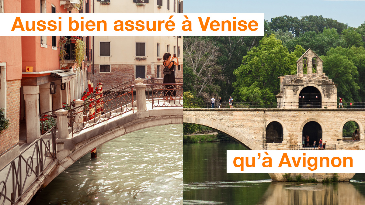 Que vous fassiez le pont à Avignon ou à Venise, partez l’esprit tranquille grâce à vôtre carte Premium et ses #assurances voyages : annulation, report de voyage, véhicule de location, perte ou vol des bagages et bien plus encore ! 

👉 conditions sur orangebank.fr