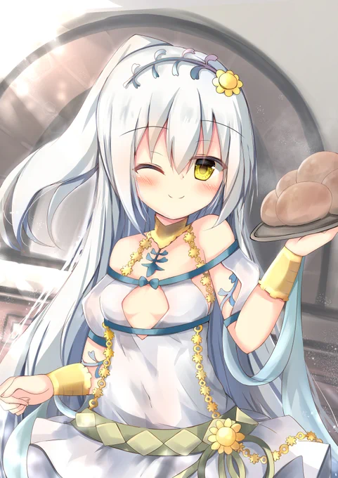 毎朝焼きたてを食べれる生活… #花騎士 #フラワーナイトガールイラスト