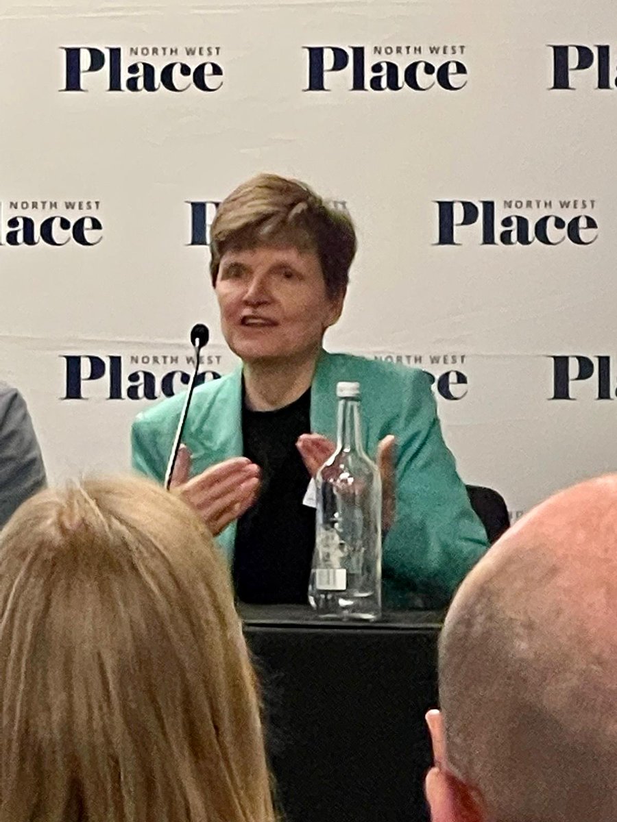 BritProp's tweet photo. Excellent turnout this morning at #PlaceNWLive to hear the latest on the BtR market!

Our Chief Executive @MelanieLeech4 draws on recent research from @ScotPropFed &amp; @RettieandCo on the impact of rent control in Scotland, highlighting the significant effect on #BtR investment. https://t.co/yt75K6SPuT