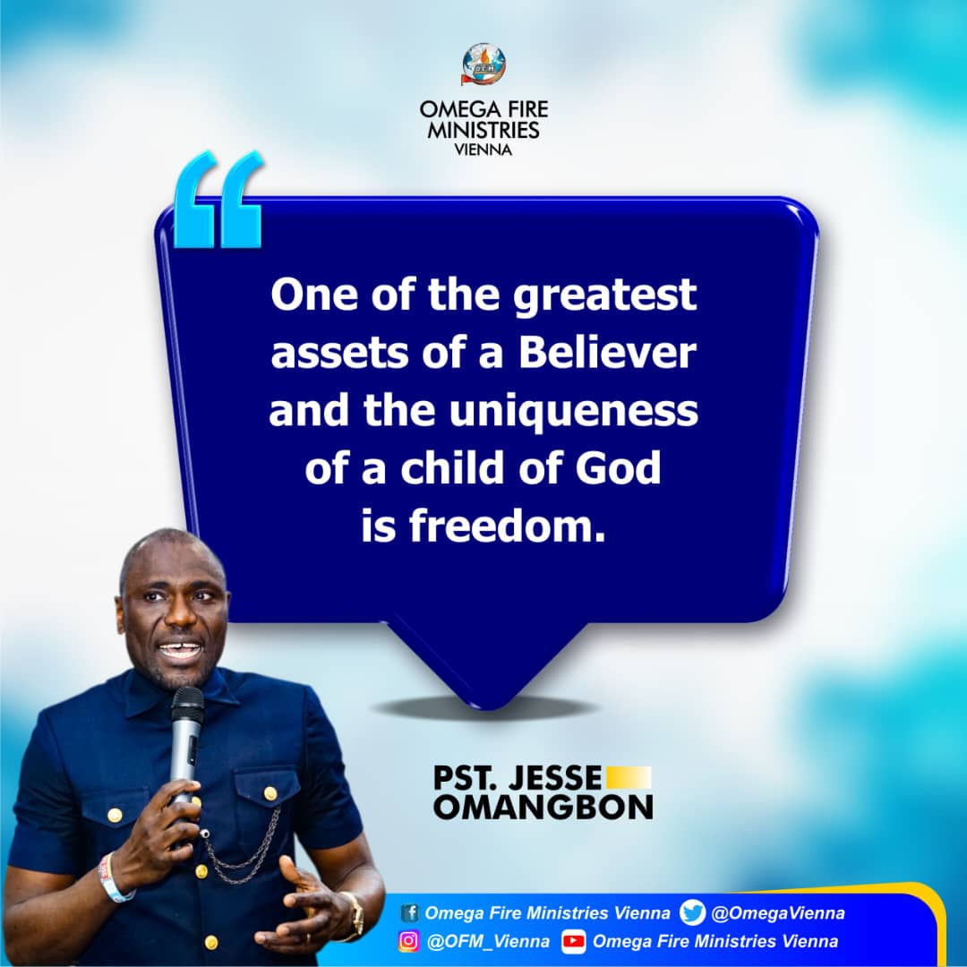 OmegaVienna's tweet photo. “One of the greatest assets of a believer and the uniqueness of a child of God is freedom” 

- Pastor Jesse Omangbon https://t.co/5iqXwJSnbx