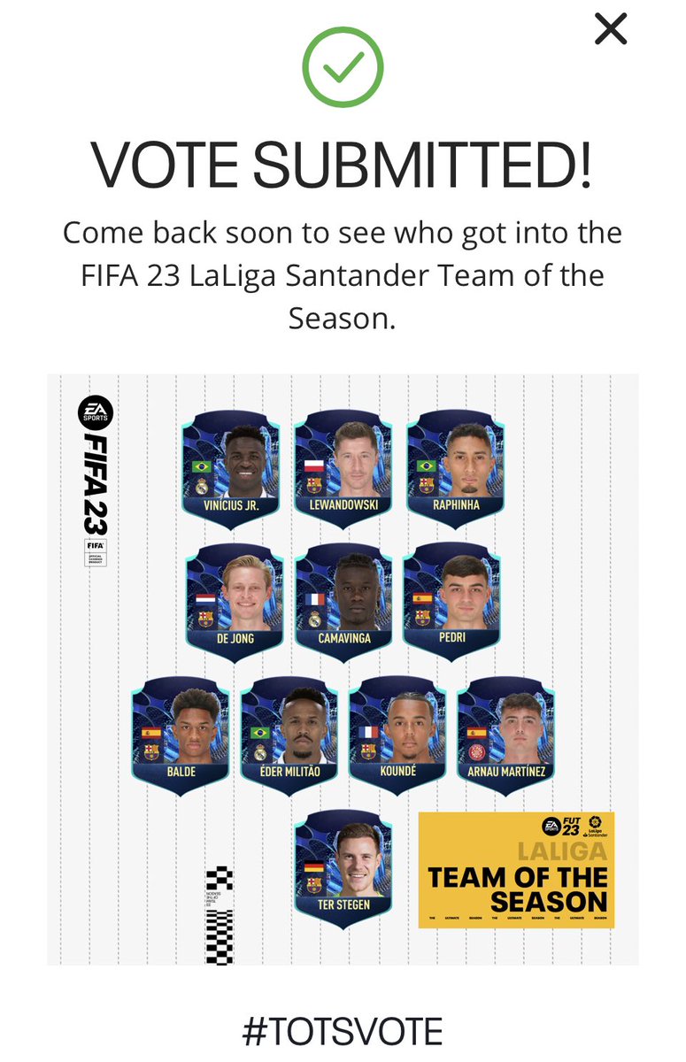 FTarenaa09's tweet photo. My team of the season #TOTSVOTE #LALIGA https://t.co/5KtrKwMkAz
