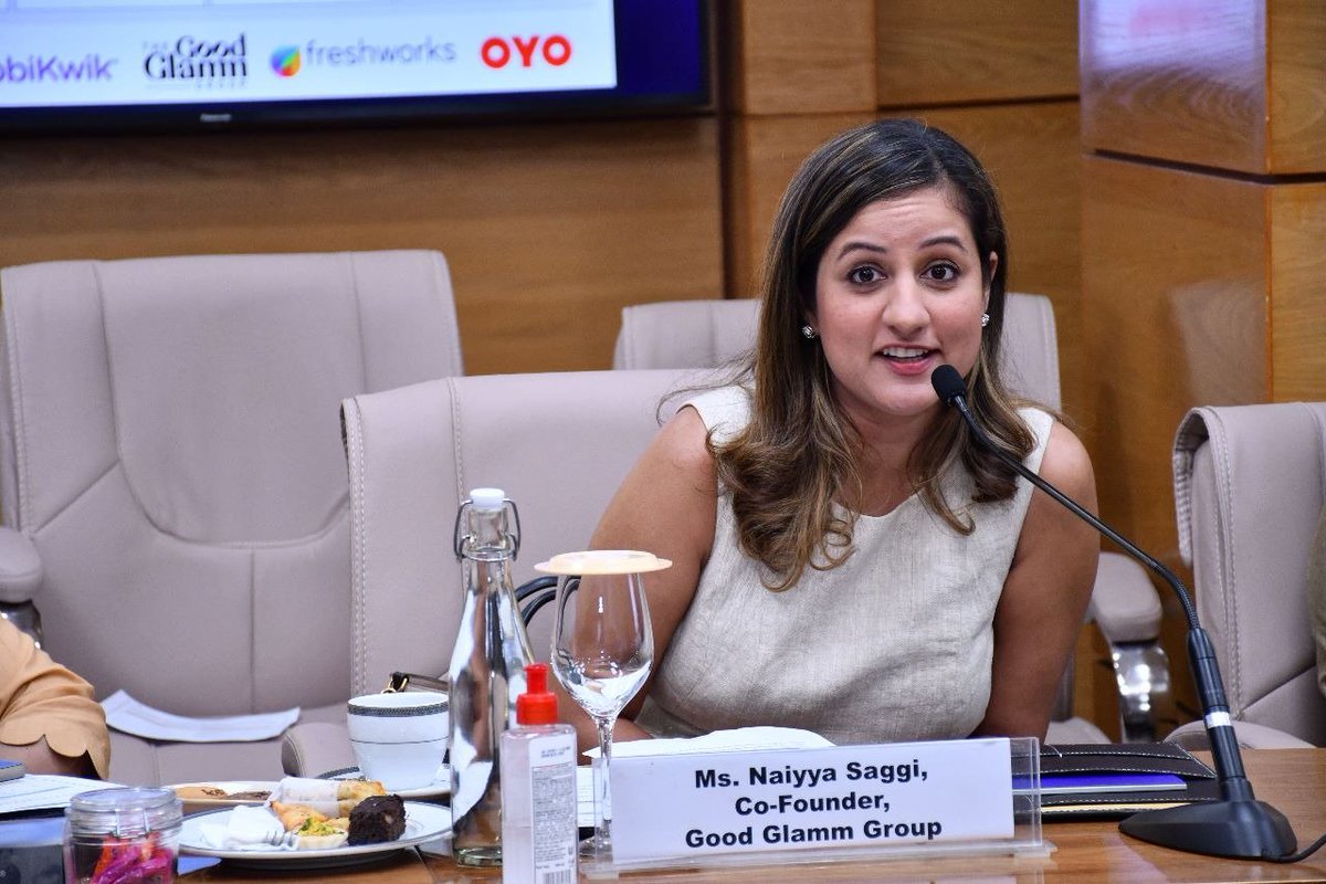 startupindia's tweet photo. @naiyyasaggi, Cofounder, @GoodGlammGroup,  shared their plan to assist NSA winners with demo days, mentorship &amp; strategic collaboration. Good Glamm Group has helped over 18 startups in the last 2 years &amp; aims to further scale their journey this year.

#NSA2022 #NSAHandholding https://t.co/ZGGMc58MuO
