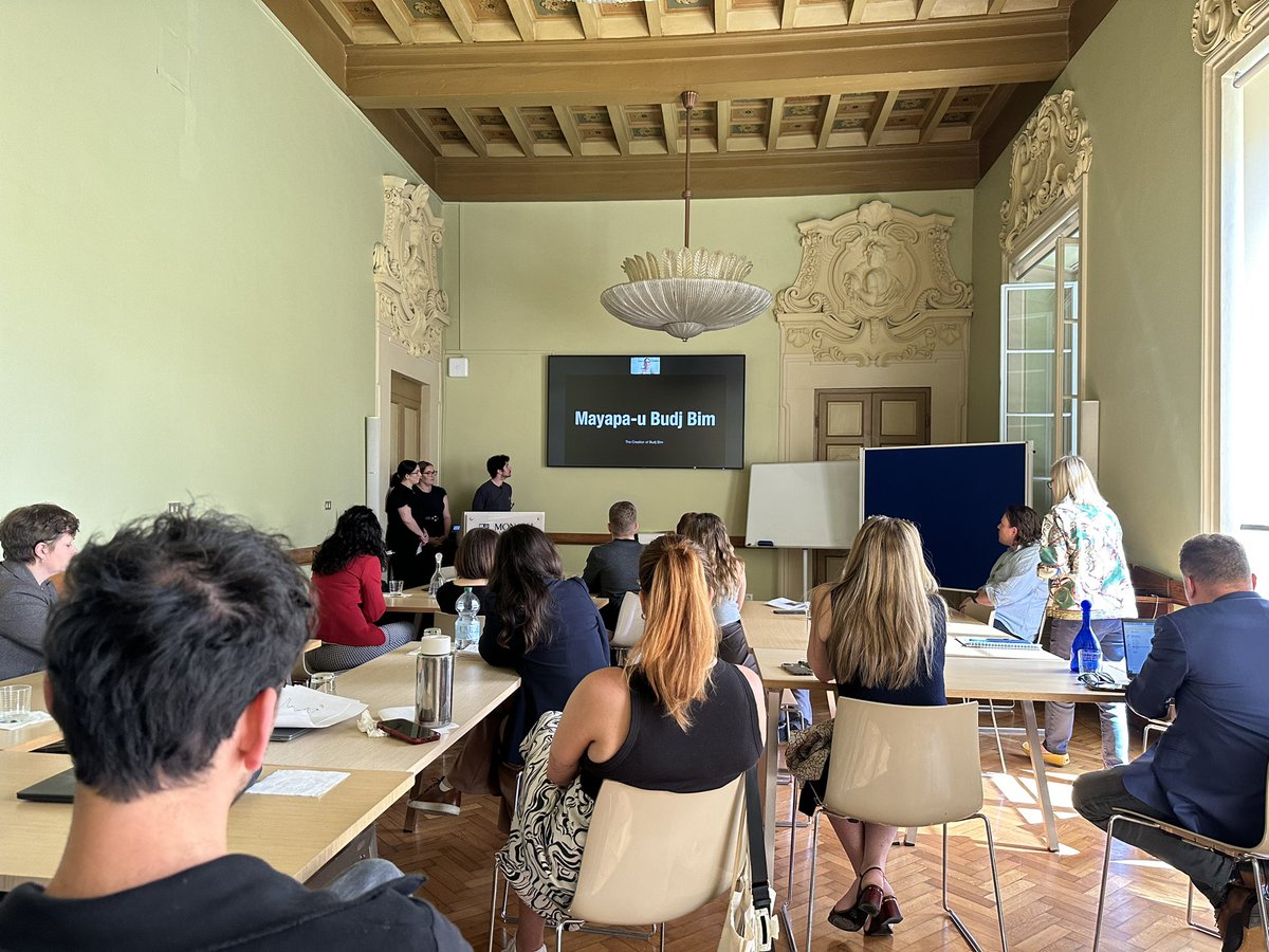 A key event in the Indigenous Graduate Program Prato visit - the Indigenous Cultural Project. Sharing Indigenous peoples’ perspectives on life, relationships, work, and the world around us with Monash Prato Centre staff. This is global engagement! #MonashUni #monashgradmob23