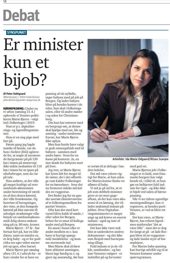 Seriøst <a href="/nordjyskedk/">Nordjyske</a> ?

I dagens avis har I næsten en hel side med mom-shaming og en masse faktuelle fejl om mit arbejdsliv og min familie.

Det forventer jeg, at I retter! 

Og skal vi ikke blive enige om at mor-udskammelse er lidt gammeldags?

@presselogen #dkpol