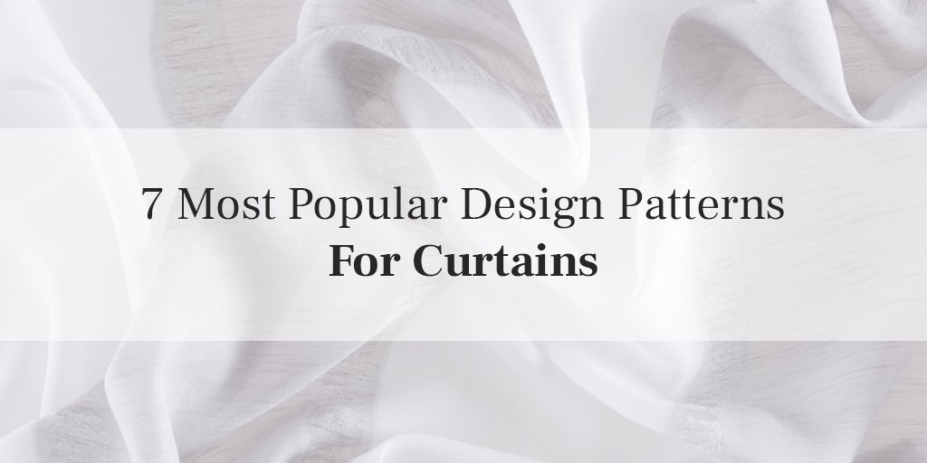 Want to know what are the 7 most popular design patterns for curtains? Read our blog post now to find out!

fioretta.com

#Fioretta #FiorettaHome #Curtains #Curtain #CurtainDesign #FabricSupplier #CurtainStyle #CurtainFabric #HomeTextile #jacquard #fabrics #export