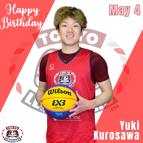 TOKYO_LEDONIARS's tweet photo. 2023.05.04
Happy Birthday👏
#6 Yuki Kurosawa
#黒澤勇樹
#TOKYOLEDONIARS
#LEDONIARS #レドニアーズ
#HappyBirthday
#東京都中央区
#3x3 #3x3EXE https://t.co/SLIUtEsASK