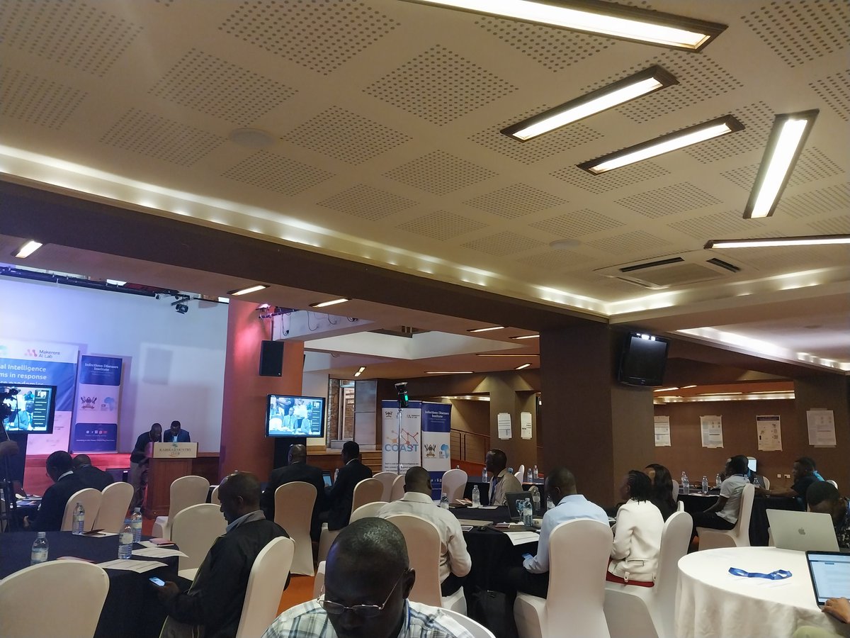 AIR_lab_MUK's tweet photo. Our very own @jonathanmukiibi presenting the work done under the radio mining workstream under the leadership of @j_nabende  on the @coastuganda project.
Some of the workstream key outputs include: speech to text models for Acholi, Lumasaaba and Luganda https://t.co/Pl6y9twGZA