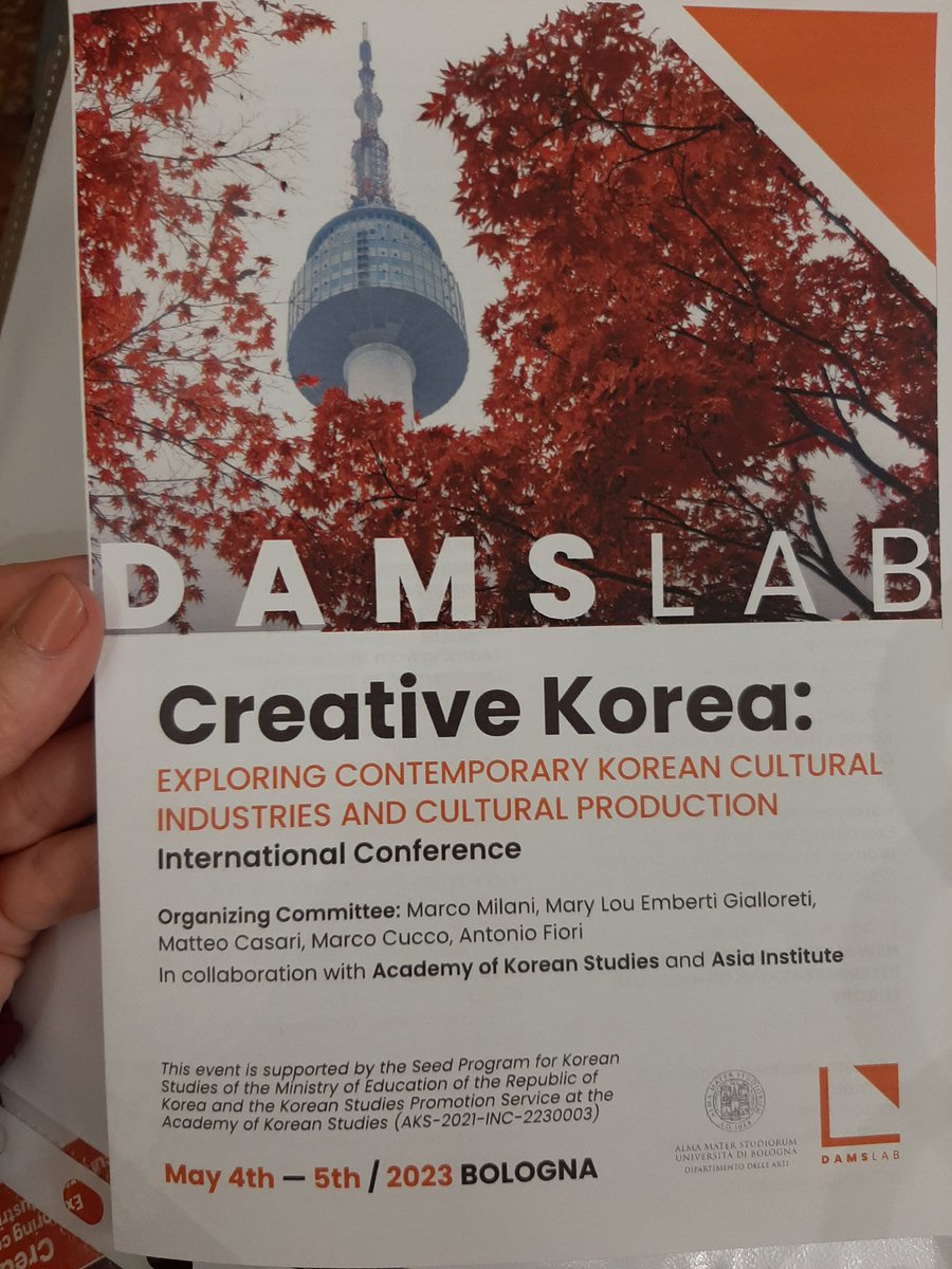 hatice_lik's tweet photo. Happy to participate with my Ph.d student @SilaSelinTurkel at the "Creative Korea: Exploring Contemporary Korean cultural industries and cultural production" at the University of Bologna. Opening remarks by Prof. Milani @MarcoMilani05, Prof. Manzoli,  and Prof. Fiori. https://t.co/TFlt3XwcN4