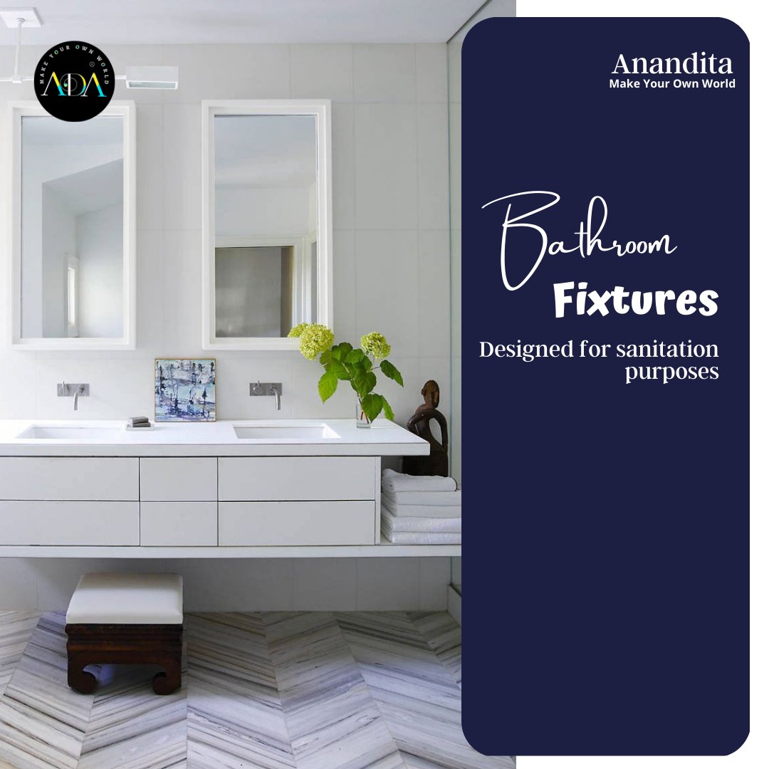 Complete your bathroom renovation with our top-of-the-line bathroom fixtures. From sleek and modern to classic and elegant, our collection offers a range of styles to fit your unique taste and needs.            #bathroomfixtures #anandita #constructionmaterial #makeyourownworld