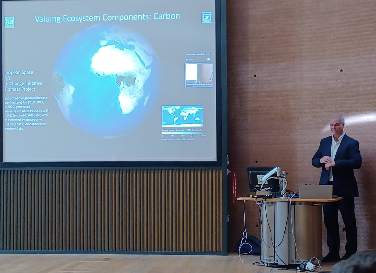 HebdenSophie's tweet image. At the #LivingWales showcase, fantastic to see the power of layering maps, underpinned by satellite remote sensing from @ESA, @NASA, for use at different scales: like climate or conservation actions &amp;amp; planning! @OpenDataCube
#AnalysisReadyData @ESAclimate livingearthhub.org