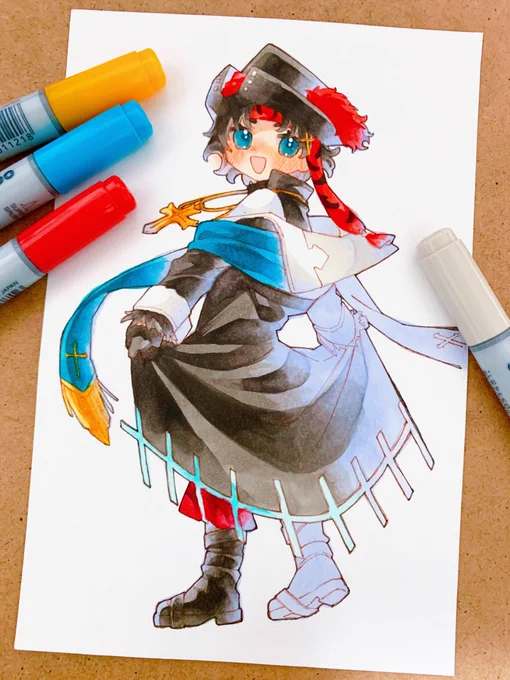 透明水彩やコピックなどアナログでFGO絵を描いています #ゴールデンウィークSNS展覧会2023
