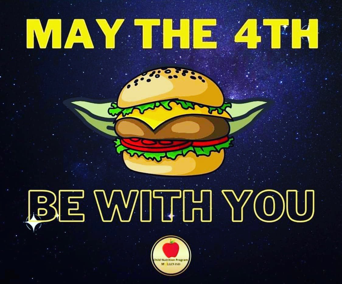 Wishing all our students the best with STAAR on Star Wars Day <a href="/McAllenISD/">McAllen ISD</a> <a href="/TexasDeptofAg/">Texas Agriculture</a> <a href="/nokidhungrytx/">No Kid Hungry Texas</a>