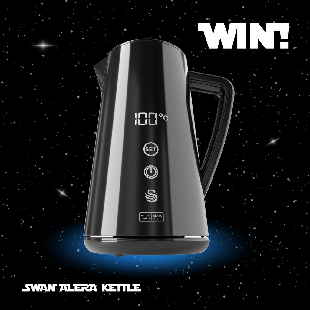 #MayThe4thBeWithYou and a Swan Alexa Kettle for one of you too! 

FLASH GIVEAWAY!

To enter:
🌌 Like and retweet
💫 Follow @swanbranduk
🪐 Let us know your favourite National Day and why using #SwanFlashGiveaway 

🌟 2 HOURS ONLY 🌟