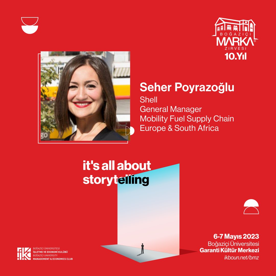 Shell General Manager Mobility Fuel Supply Chain Europe&amp;South Africa Seher Poyrazoğlu Boğaziçi Marka Zirvesi'nde bizlerle!

Etkinliğimizi sertifikalıdır. 

Yerini ayırtmayı unutma!

Biletlere ulaşmak için:biletino.com/tr/e-l3l/bogaz…