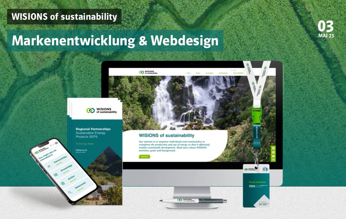 neue Marken Kreation „WISIONS of sustainability“ #brand #new #wisions #sustainability #marke #nachhaltigkeit #wuppertalinstitute #research #Logo  #climatefriendly #climate #renewableenergy #SustainableEnergySolutions #corporatedesign ☀️ aklnk.de/WISIONS-of-sus…