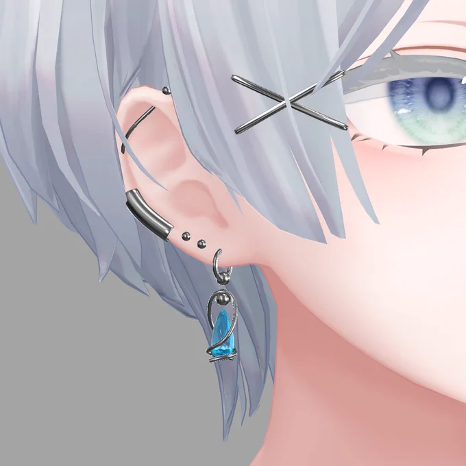 明日販売予定の森羅ちゃんの水着とアクセ #Shinra3D