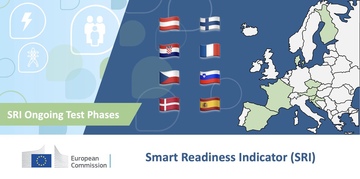 #DYK that the #SmartReadinessIndicator is currently being tested in 8 🇪🇺 countries? 

Other EU countries are encouraged to join the move and test the SRI on their territories! See more ➡️ europa.eu/!Qpc6B7

#energyefficiency #EPBD #buildings