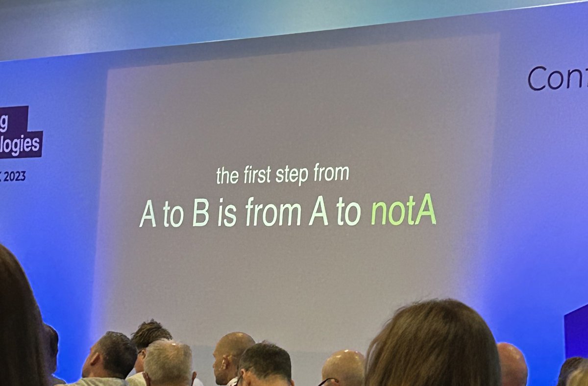 Jérôme Robyns 🙋♂️ (@jerorobyns) on Twitter photo Jour 2 à <a href="/LearnTechUK/">LearningTechnologies</a> 🤗
Opening session avec <a href="/BeauLotto/">R. Beau Lotto</a> :
“La première étape de l’apprentissage est…le changement, modifier une situation actuelle. Et cette étape, sûrement la plus importante, est souvent négligée. On voit directement la nouvelle situation idéalisée”. 👐🙋♂️ Jour 2 à <a href="/LearnTechUK/">LearningTechnologies</a> 🤗
Opening session avec <a href="/BeauLotto/">R. Beau Lotto</a> :
“La première étape de l’apprentissage est…le changement, modifier une situation actuelle. Et cette étape, sûrement la plus importante, est souvent négligée. On voit directement la nouvelle situation idéalisée”. 👐🙋♂️