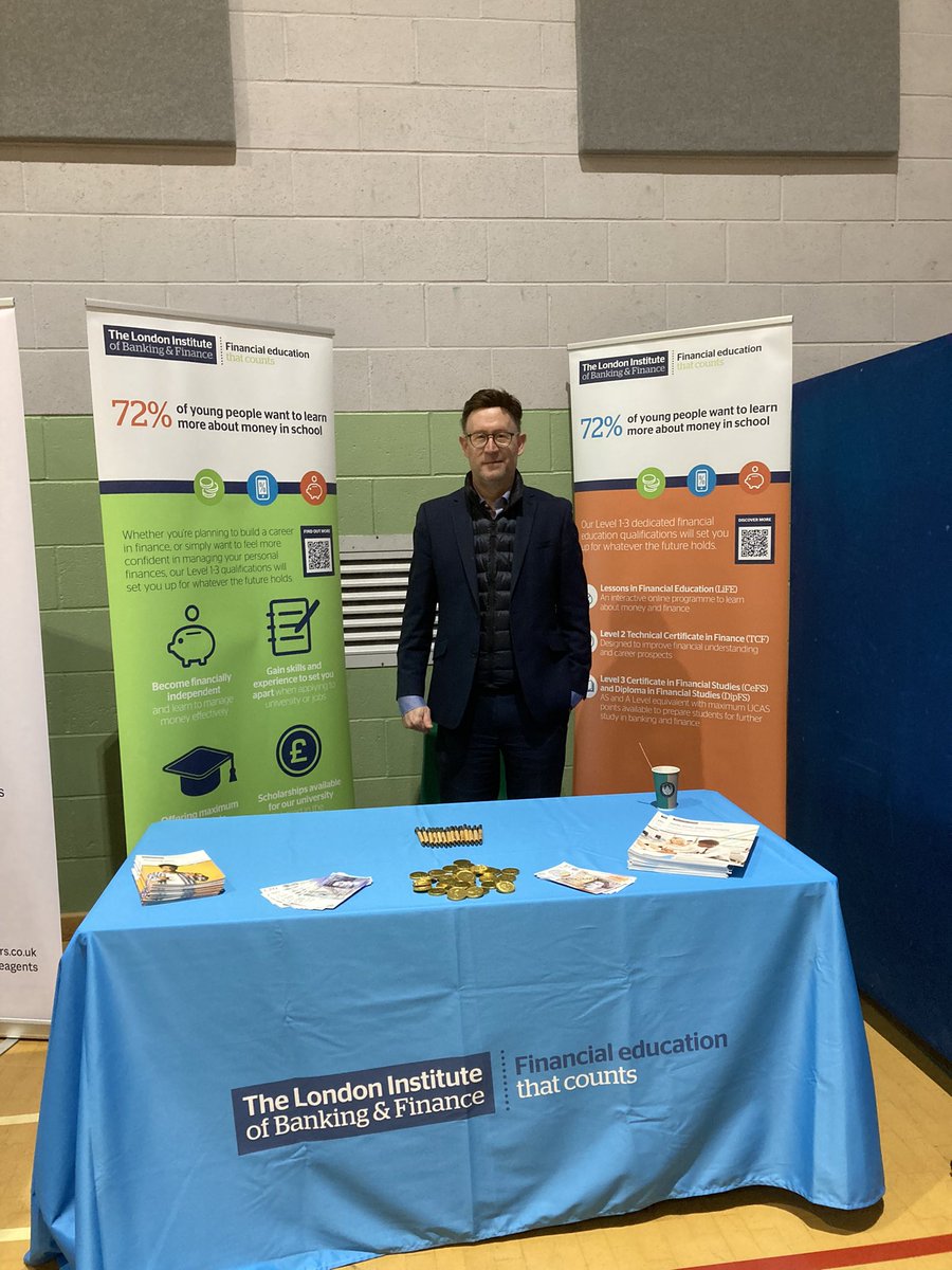 Great to be able to join @EsherSFCollege today at the  #nextstep event for Year 10 students across the borough of Elmbridge #financialeducation