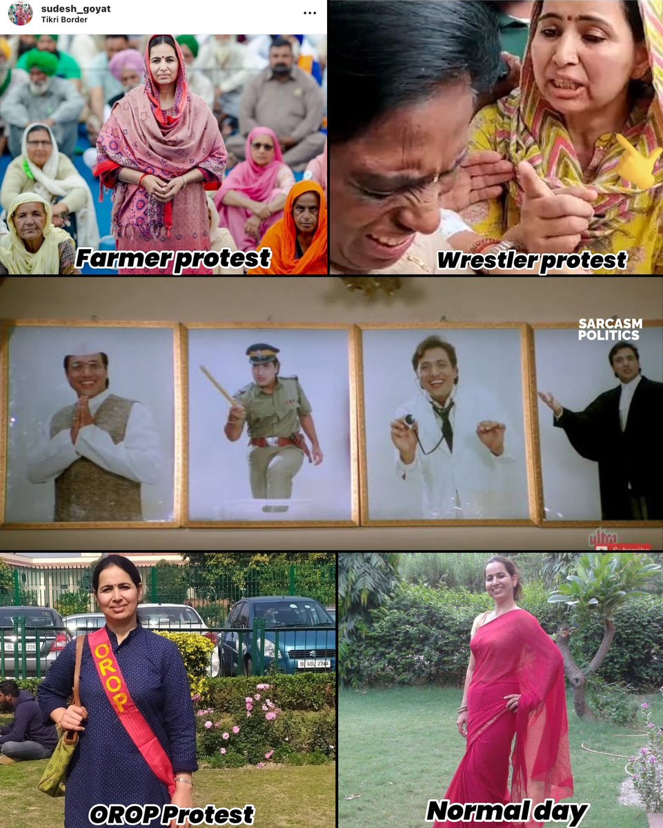 erbmjha's tweet photo. “Jahan protest hote hain wahan hum hote hain”

btw she is Sudesh Goyat alleged ‘Gender rights activist’. https://t.co/J5Vz3Mas33
