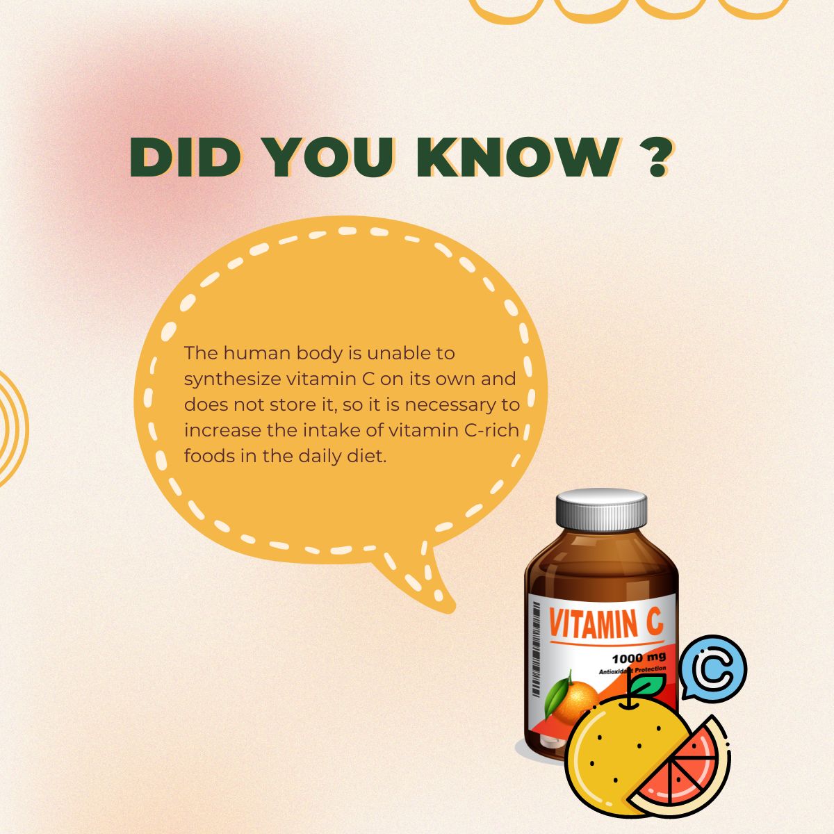 rolpasturesvn's tweet photo. Vitamin C is an essential vitamin for your health 🍊
Let's explore with us today about this vitamin and the warning signs when your body is lacking it !
#rollingpastures #health #healthy #singapore #nutrition #tips #vitamin #healthcare #healthylifestyle #fact https://t.co/sGY88xxV9q