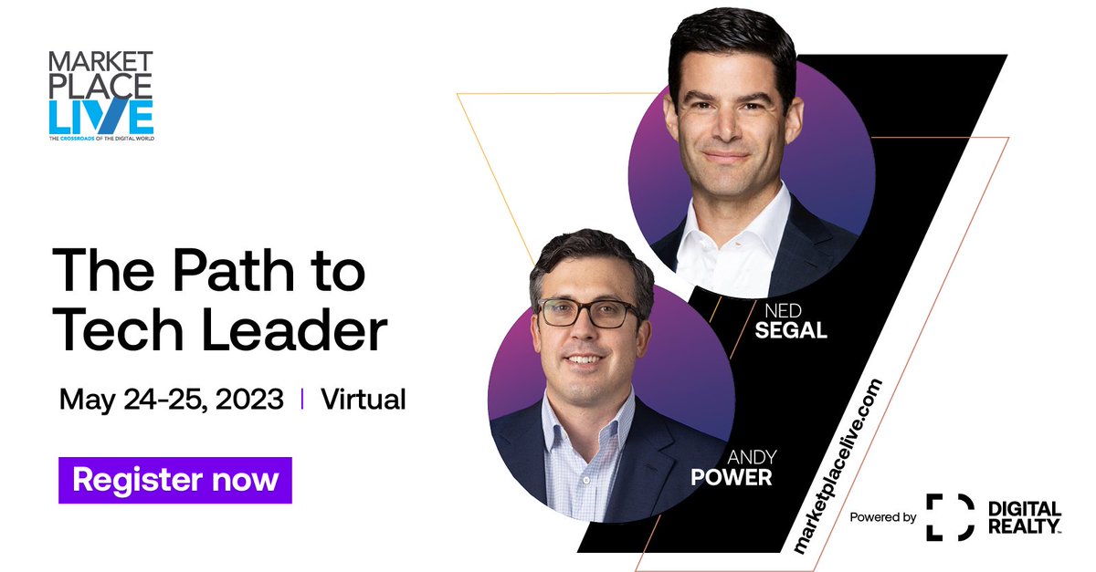 digitalrealty's tweet photo. We are excited to announce that joining the @MPLevent lineup is Ned Segal.

Ned will be joining Digital Realty’s President and CEO, Andy Power, for an executive roundtable on ‘The Path to Tech Leader’.

Don’t miss this discussion - register today! 
https://t.co/h3RgHt5xQb https://t.co/uYvLNnptck
