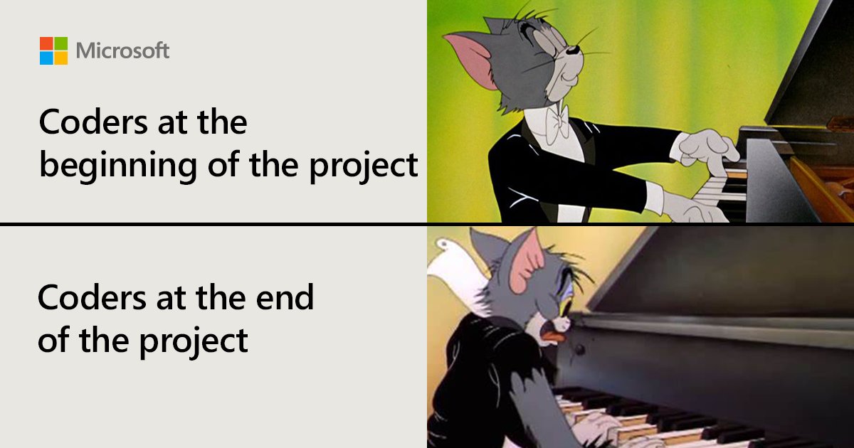 msdevMEA's tweet photo. The evolution of a coding project. 🤯

Can you relate? 

#MEACoders #ConnectBeyondtheCode https://t.co/Z1pQ8AFNET