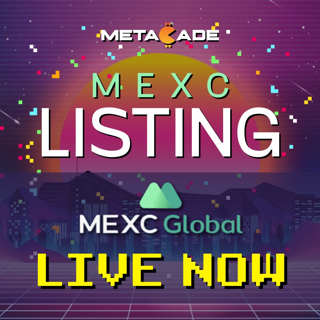 Metacade_'s tweet photo. 🎉🚀BIG NEWS!🚀🎉

$MCADE has OFFICIALLY listed on @MEXC_Global 🎉🚀

Join the revolution and get your hands on the hottest token around! 💰🎮

Don't miss out on this opportunity to be a part of the future of gaming and earn some serious profits! 💸 https://t.co/DlvGDOmRpH