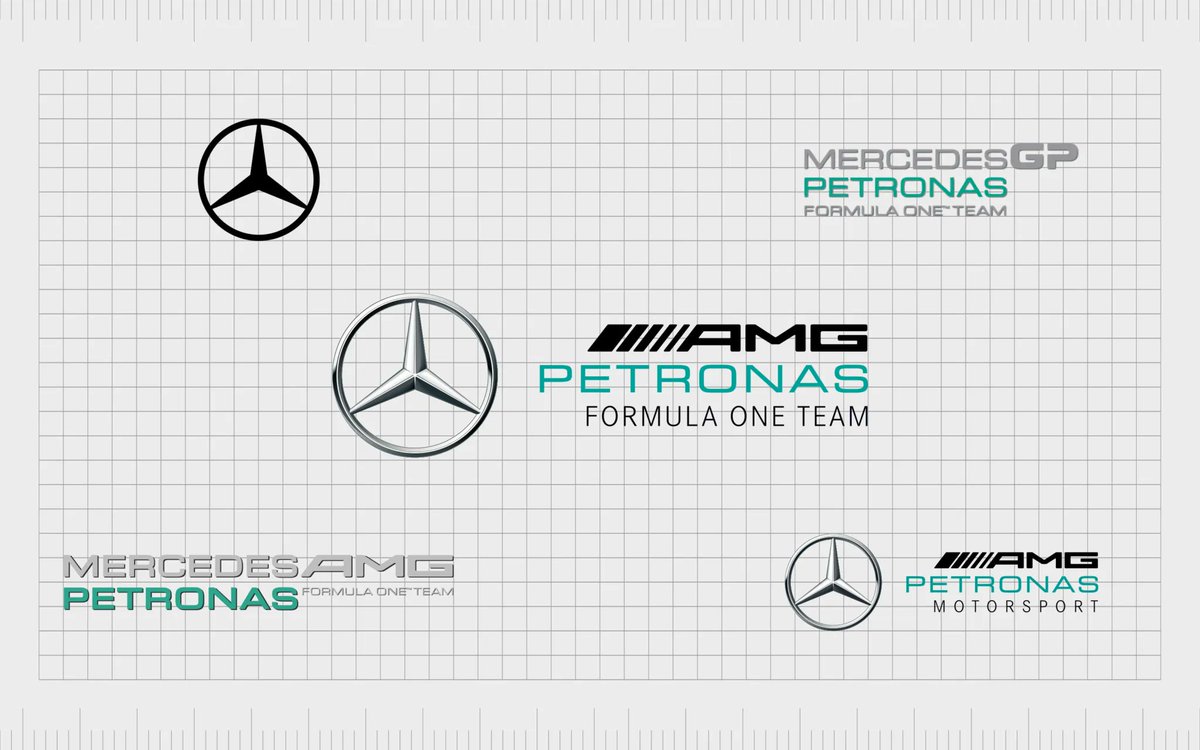 fabrikbrands's tweet image. A great logo tells a story. Discover the fascinating history behind the Mercedes-AMG Petronas logo, from its inception to its current form: buff.ly/449fXJA #branding #Logofile #logo #F1