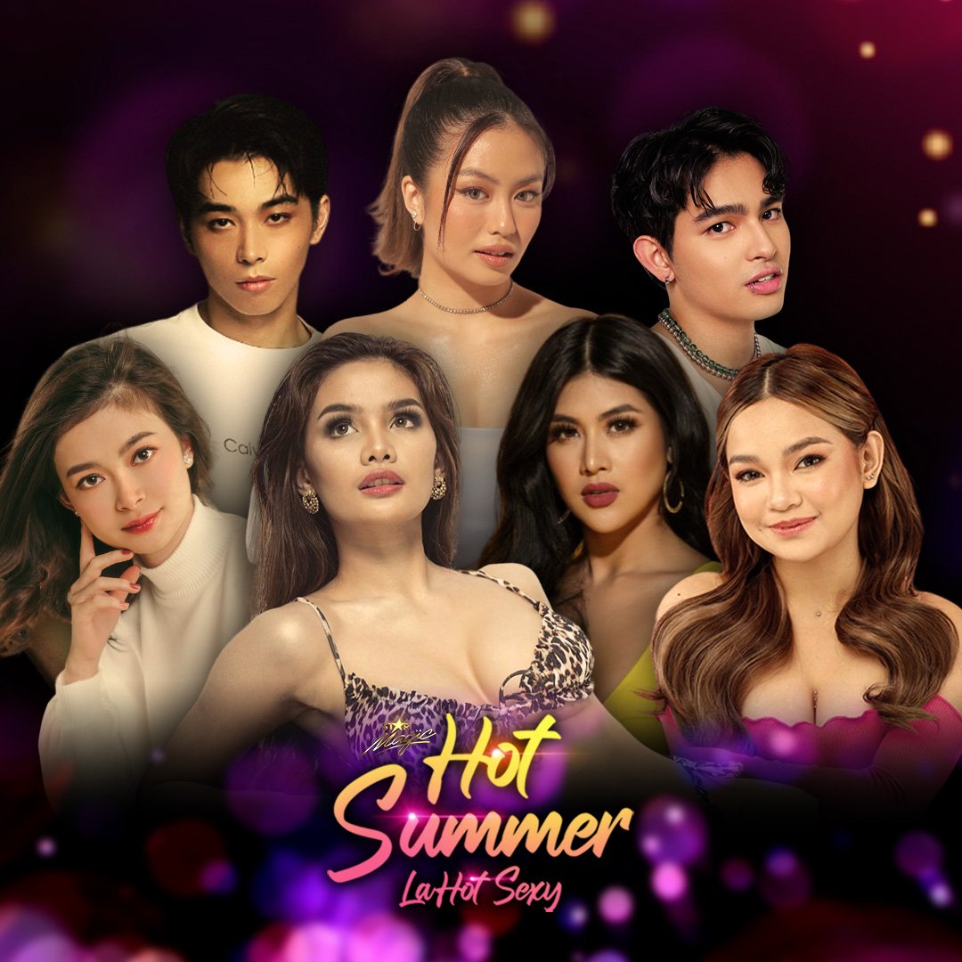 ABSCBN's tweet photo. THE STARS OF ARE BURNING HOTTER AND HOTTER 🔥

WATCH the LIVESTREAM of #StarMagicHotSummer2023—only on the Star Magic YouTube channel! https://t.co/YwUCe7MeZK https://t.co/CIsaZ9z5t3