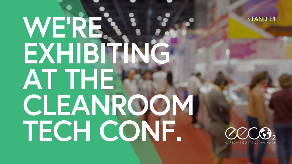 The EECO2 team are heading to the cleanroom technology conference (<a href="/CRTmagazine/">Cleanroom Technology</a>)!

On the 24th and 25th of May, we’ll join #cleanroom experts across the life science and semiconductor industries to discuss the best energy-saving practices in sterile spaces. 

See us at stand E1!