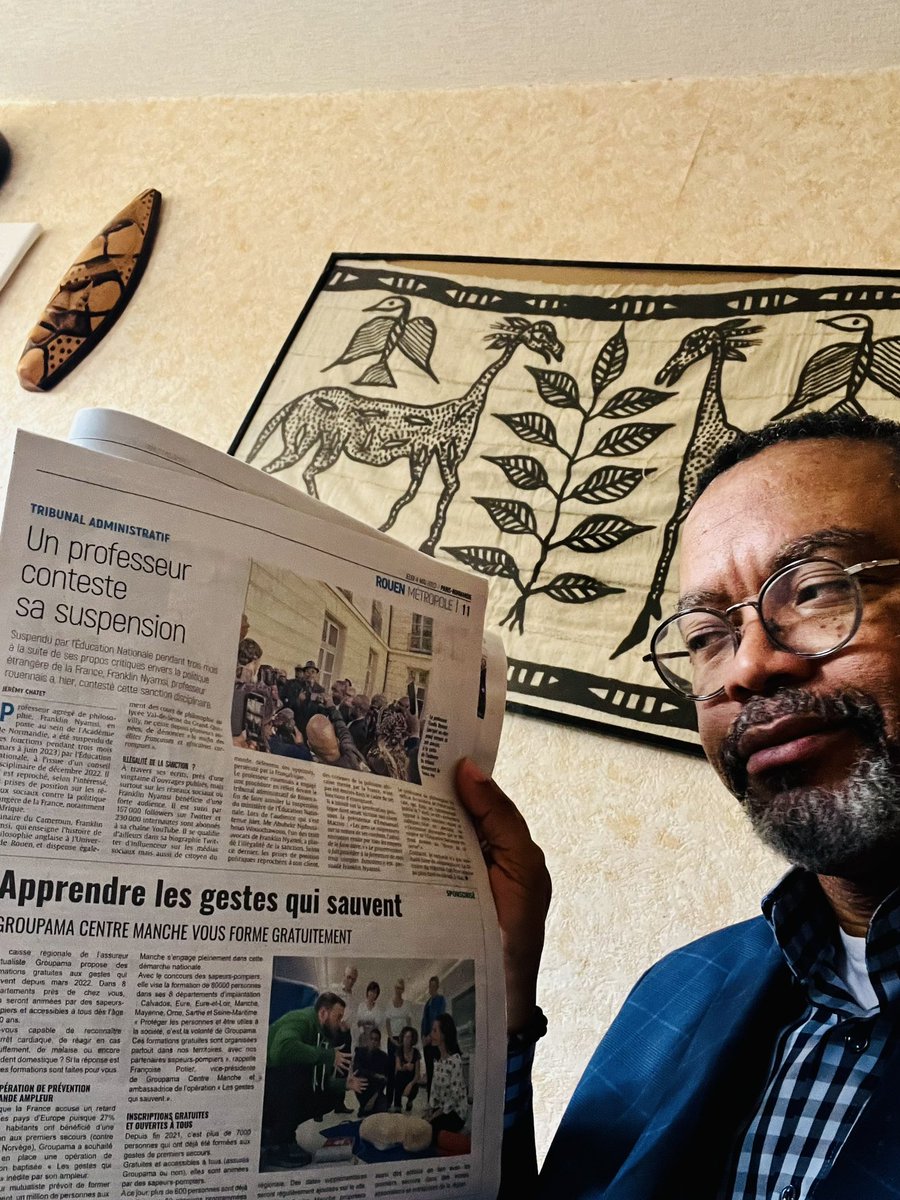 FranklinNYAMSI's tweet photo. À lire, Le Paris Normandie du 4 mai 2023 https://t.co/XnxrsIce2G