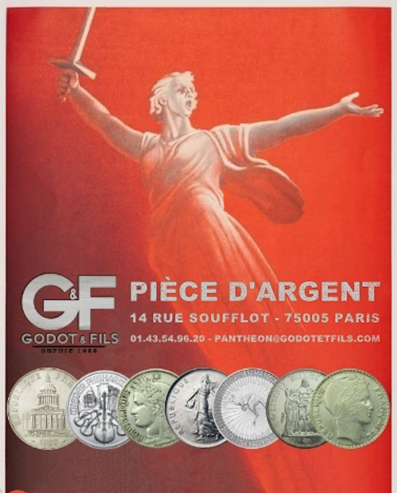 godotetfils's tweet photo. Acheter des pièces d'Argent - Godot et Fils
Nous proposons un large choix de pièces en Argent française et étrangère. Vous trouverez chez Godot et Fils les pièces de 5 Francs Semeuse, 50 et 10 Francs Hercule, les Turins.
https://t.co/NL95FQY4SX https://t.co/Xis233koVI