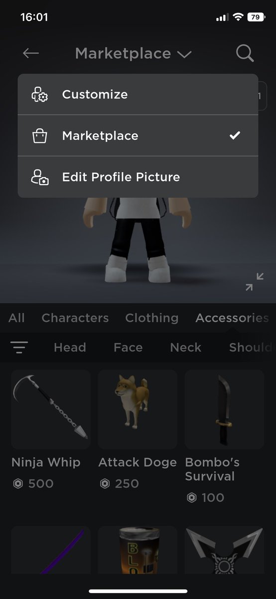 SunnyRoblox14's tweet photo. Bro why the hell did they changed the word “catalog” to marketplace @SharkBloxYT https://t.co/GaoWiXq7Ma