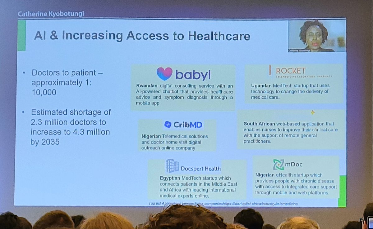 By 2023, #Africa will have an estimated shortage of 4.3 million doctors. #AI can revolutionize health systems in the continent. Current AI apps offer solutions for an array of services ranging from fighting #counterfeitmedicines to prenatal care. #WCPH2023 #MCGH