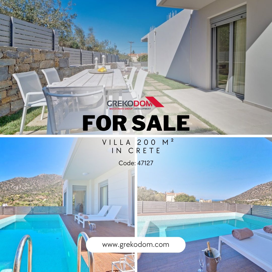 grekodom's tweet photo. Suggested for sale villa of 200 m² in Rethymnon Prefecture.
587 000 €

The villa has light-filled interiors and a 340 m² expansive area with a private pool of 25 m².
More - https://t.co/ktosYBy3Cn

#crete #villa #forsale #grekodom https://t.co/LzaRhPIide