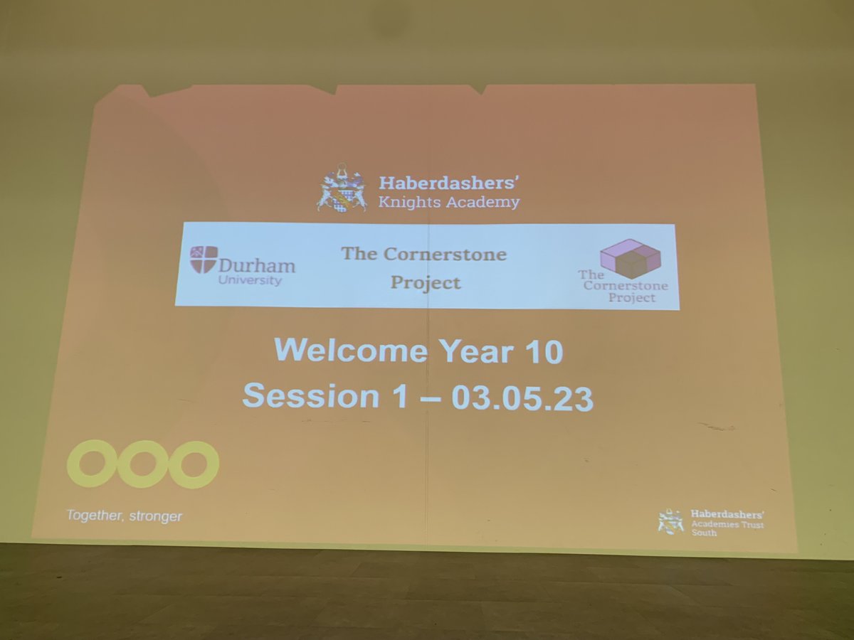 HabsKnights's tweet photo. @habsknights Year 10 students starting the #CornerstoneProject in partnership with @durham_uni offering a support & academic mentoring of disadvantaged and minority-ethnic students in London. https://t.co/gWD8AuC0t8