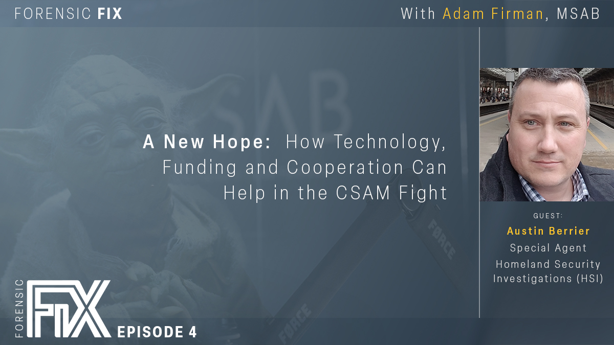 In this episode, we hear from Austin Berrier, a leading expert in the #DFIR field, on the role of tech, the importance of funding and cooperation. Available of all major podcast platforms. May the force be with us in this fight! #TechForGood #StarWarsDay
lnkd.in/daS_aRrY