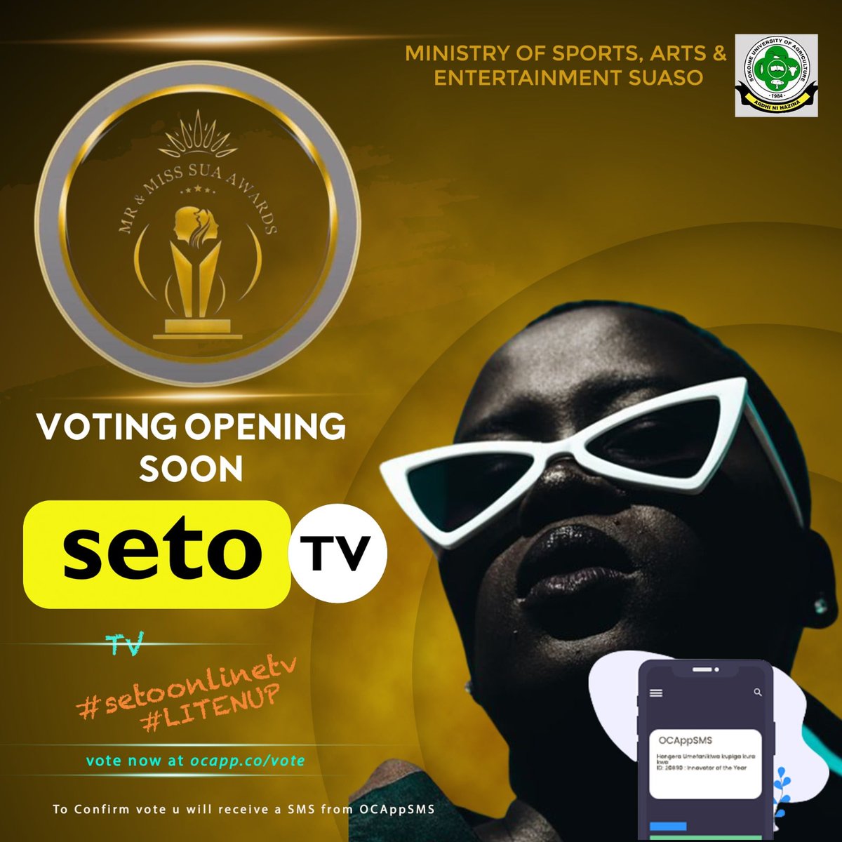 ocapptz's tweet photo. OCAppVOTE. Voting is soon to commence at the SUASO AWARDS 2023 
Visit https://t.co/XNWGvmdFQb to lea more 
#saas #votingsystems #university #ocappvote #ocappsms #ocapp #clearance https://t.co/QPx7e0fazw