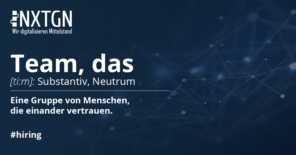 EIN TEAM IST KEINE GRUPPE VON MENSCHEN, DIE ZUSAMMENARBEITEN. EIN TEAM IST EINE GRUPPE VON MENSCHEN, DIE EINANDER VERTRAUEN.

Siehst Du genauso?  Dann sieh' Dir unsere Jobangebote an!

hubs.li/Q01N7k_s0

#StelleFrei #WirSuchenDich #Hiring
