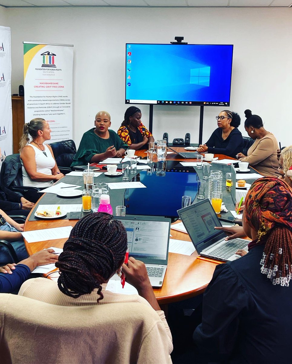 FHRRights's tweet photo. Happening now! The FHR has convened over 20 CSOs working in various sectors of Human Rights issues and ending GBV in the country.
#Masibambisane #Unite #EndGBV #Senzeni https://t.co/UIxVTJlDeN