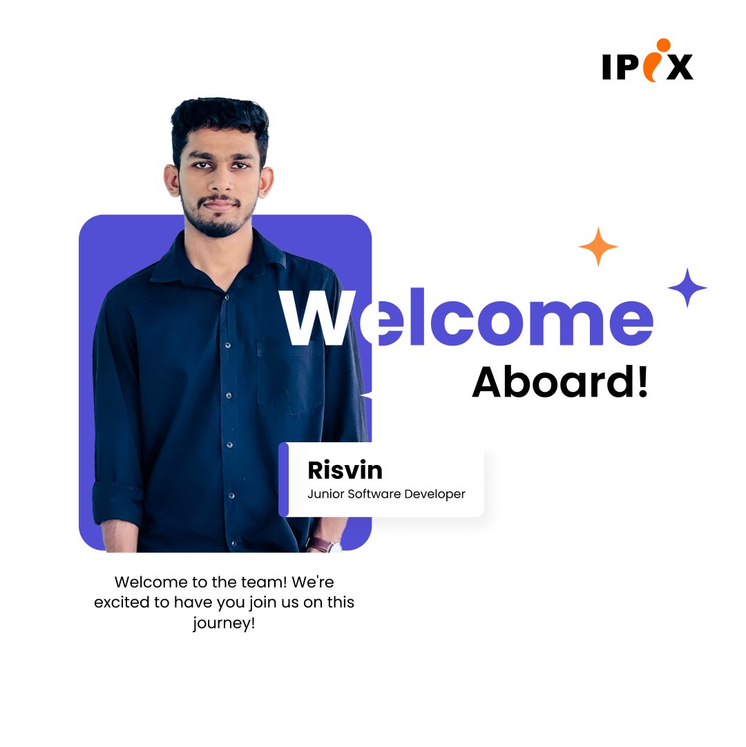 ipixtech's tweet photo. Welcome to the team! We are excited to have you join us on this journey!!

#welcome #welcomeaboard #newjoin #induction #welcoming #onboarding #cyberparkclt #cyberpark #cyberparkcalicut #cyberparkkozhikode #cyberparkjobs #ipix #ipixtechnologies https://t.co/6dbe6RKKaq